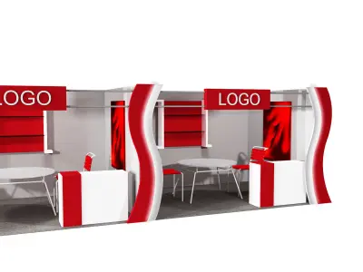 Booth Exhibition Stand a406a 3D model