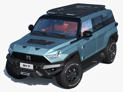 2024 DongFeng MHERO 917 with interior 3D model