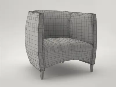 Pro - Armchair Africa Alexandra Design Studio 3D model
