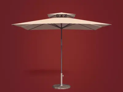 Patio Umbrella Low-poly 3D model