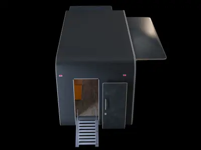 Trailer coffee shop 3D model