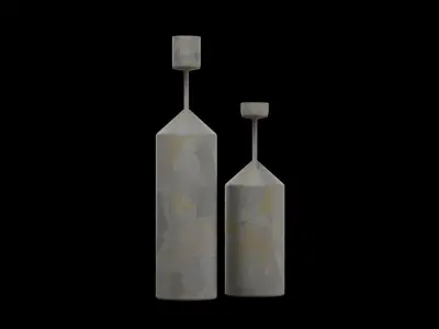 Decoration Vases Low-poly 3D model