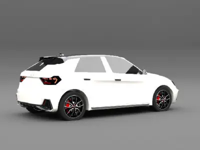 Audi A1 2019 car 3D model
