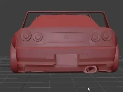 nissan gt  r34   3D model