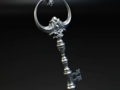 Key Gothic Decorative Jewelry - 3D Model to print 001 3D print model
