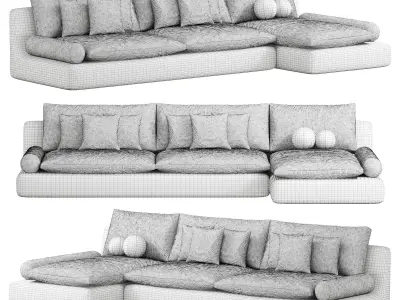 Tender Sectional Sofa 2 3D model