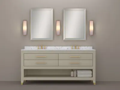 GRAYDON SHAGREEN DOUBLE WASHSTAND 3D model