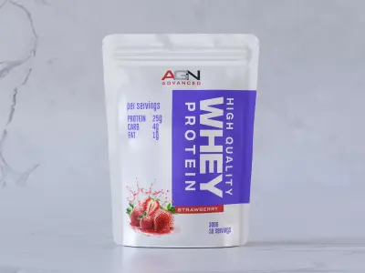 Whey Protein Pouch 3D model