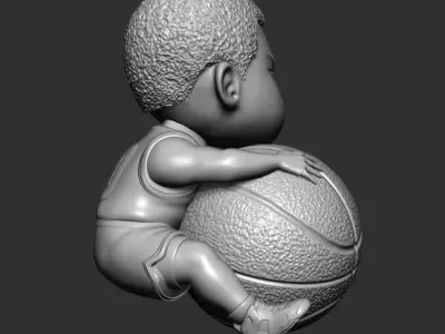 Sakuragi Hanamichi chibi 3D print mode Slamdunk Basketball 3D print model