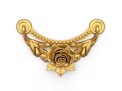 classic decorative swag onlay cnc 3d printing stl 09 3D print model
