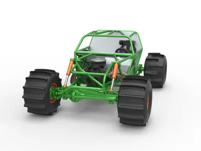 Formula Off Road Version 2 Base Scale 1 to 25 3D print model