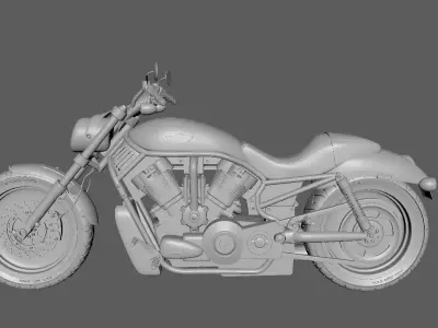 harley davidson v rod 3D model