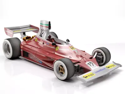 Ferrari F1 312T 1975 3D model