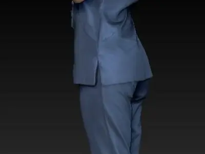 Surgical nurse 42 Low-poly 3D model