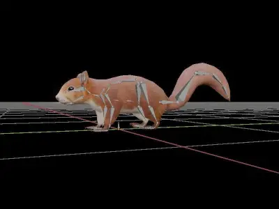 Squirrel Lowpoly 3D model