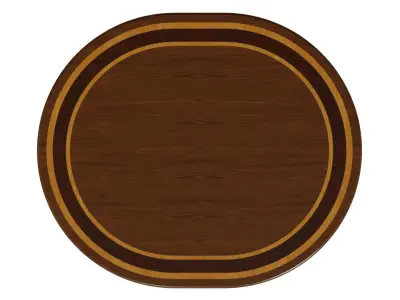 Wooden table with veneers  1500 3D model