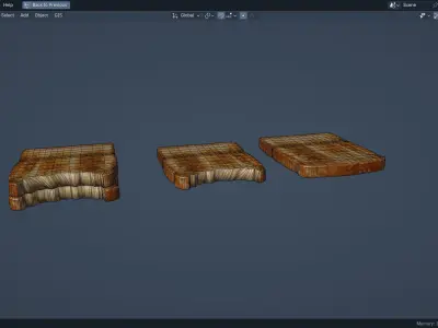 toasts  Free low-poly 3D model