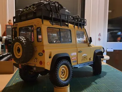 RC Camel Trophy Beadlock Rims with caps 3D print model