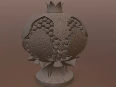 Pomegranate Souvenir Low-poly 3D model