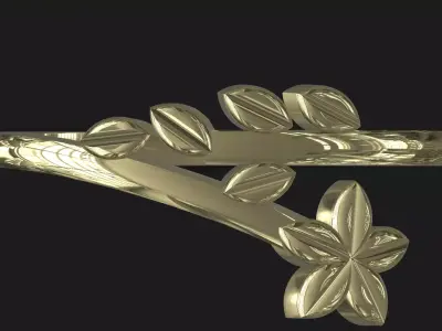 Floral ring 3D print model purchase