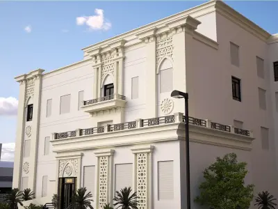 3D Kuwait area scene 3D model