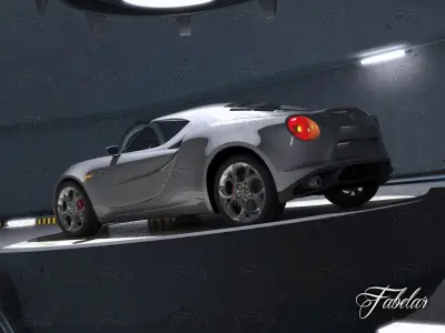 Alfa 4C garage 3D model