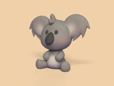 Sitting Koala 3D print model