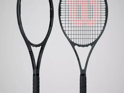 Wilson Pro Staff RF97 Autograph Black 3D model