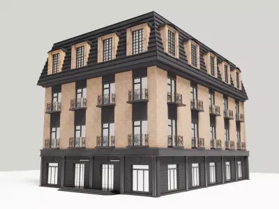 Modern townhouse 3D model