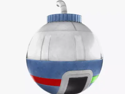 Toy Bomb Low-poly 3D model