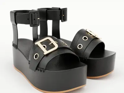 Wedge Sandal 3D model