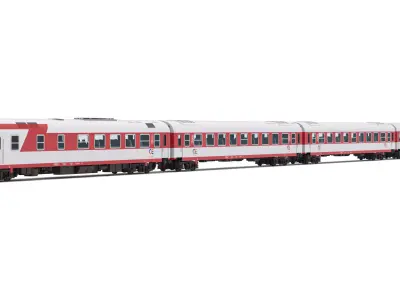 AEG DE IC-2000N Passenger Train 3D model