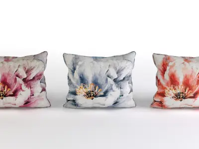 Voyage Pillow Set - Piped Pillow Set 3D model