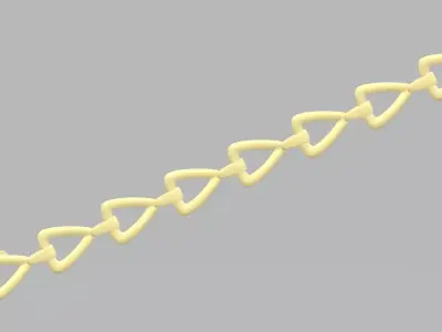 Bracelet - 6 link gold 3D print model