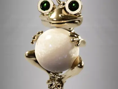 pendant frog 3D print model