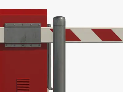 Security Barrier Low-poly 3D model