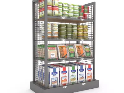 3D canned food 03 Low-poly 3D model