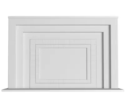 Beautiful Fireplace modern ArtDeco 3D model