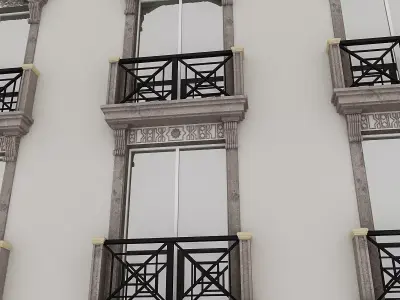 Window Frame 04 Low-poly 3D model