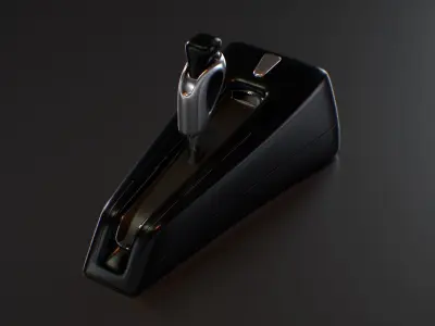 Futuristic Sci Fi Gear Lever Low-poly 3D model