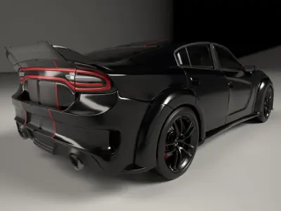 American Muscle Car 3D model