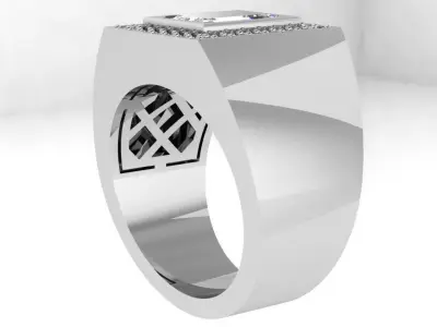 Square Halo Band 4457 3D print model