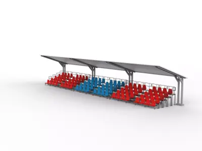 stadium bleacher 3D model