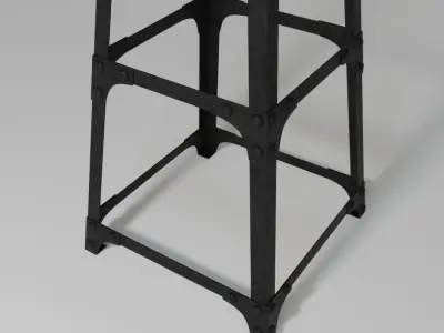 Industrial floor lamp 3D model