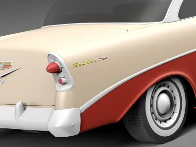 Chevrolet Bel Air hardtop coupe 1956 3D model