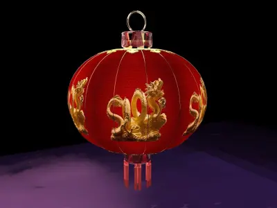 Chinese red lantern   3D model order