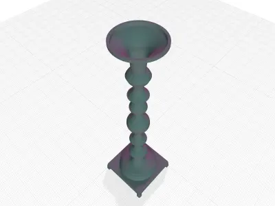Coro Tabletop Candlestick Free 3D model