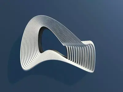 Architectural shape 3D model
