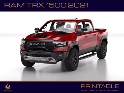 Dodge ram trx 1500 2021 3D print model