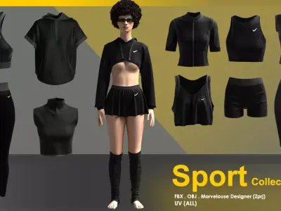 Sportwear collection 3D model